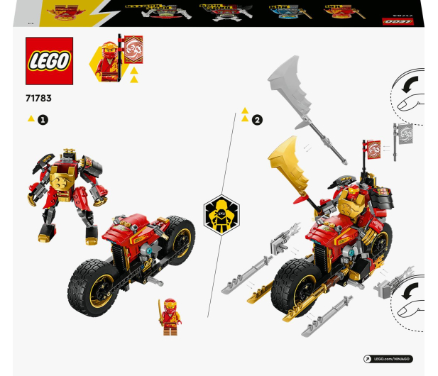 LEGO NINJAGO 71783 Jeździec-Mech Kaia EVO - 1091250 - zdjęcie 3